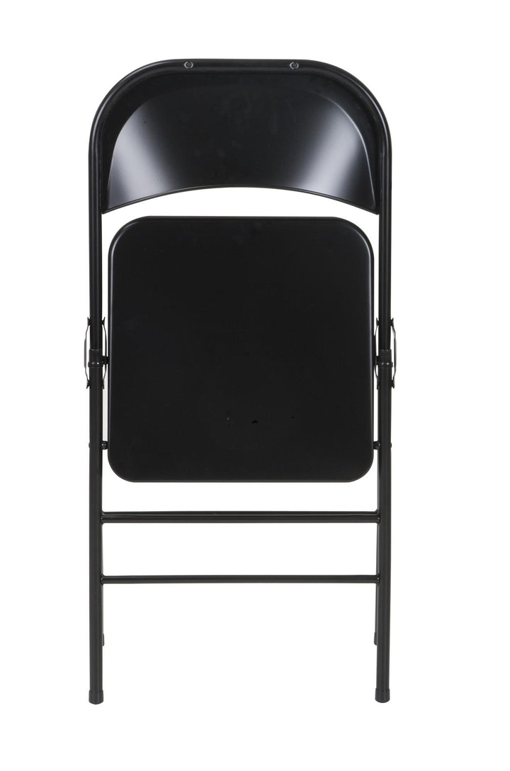 XL All-Steel Commercial Folding Chair, 300 lb. Weight Rating, Triple Brace, 4-Pack - Black - 4-Pack