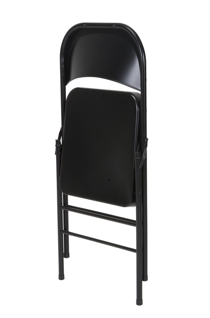 steel folding chair - Black - 4-Pack