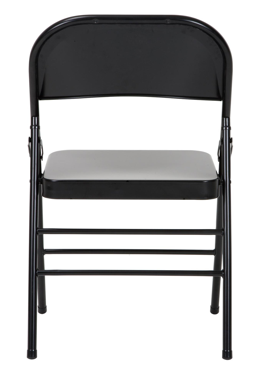 XL All-Steel Commercial Folding Chair, 300 lb. Weight Rating, Triple Brace, 4-Pack - Black - 4-Pack