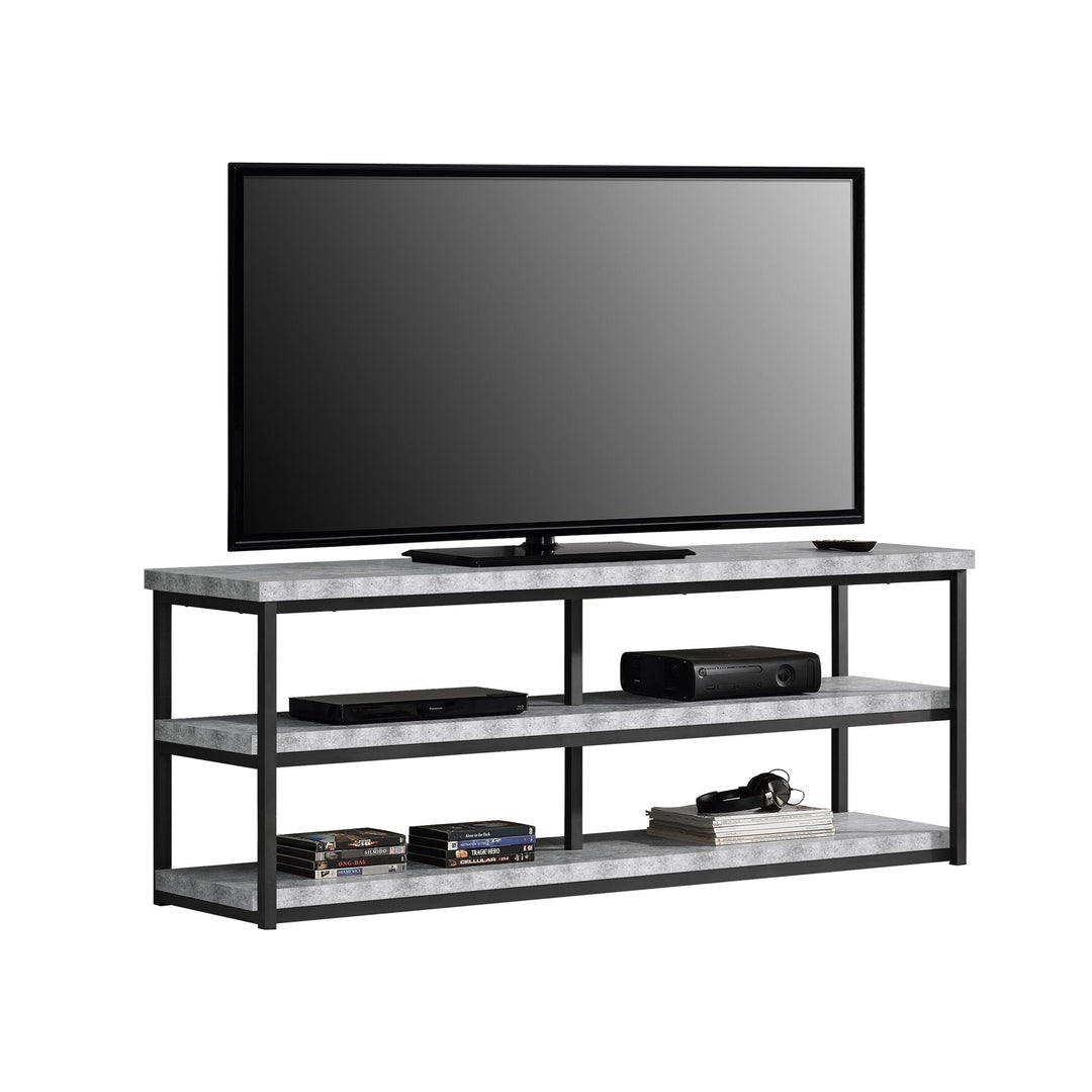 Ashlar TV Stand for Living Room -  Light Concrete