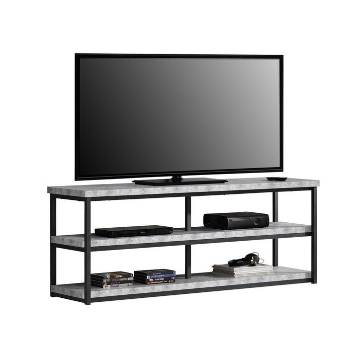 Ashlar TV Stand for Living Room -  Light Concrete