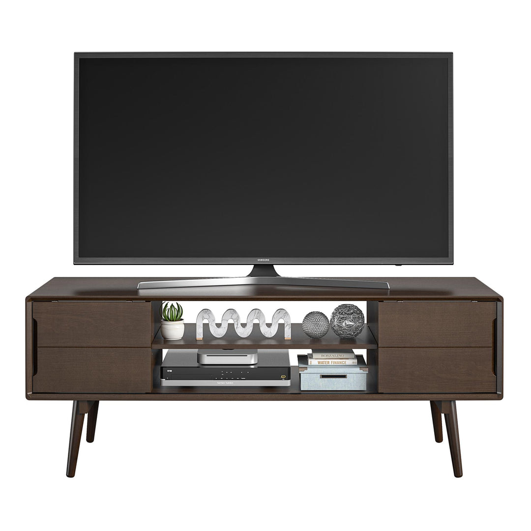 Brittany TV stand for large screens -  Florence Walnut