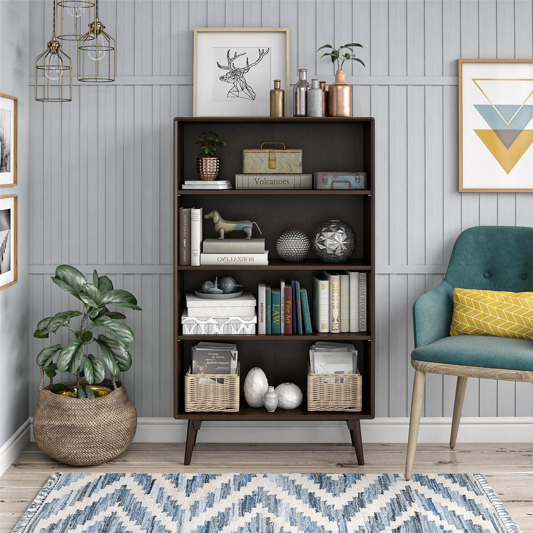 Brittany book storage for modern homes -  Florence Walnut
