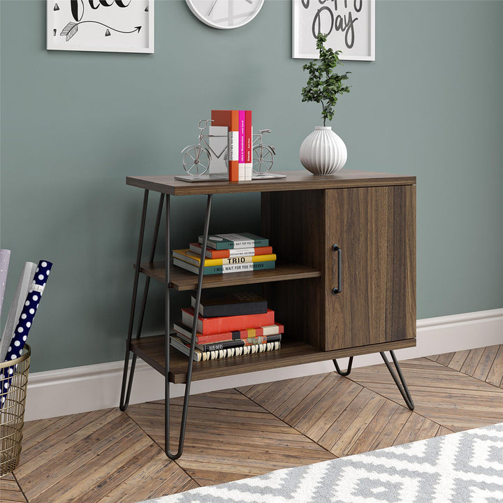 3 shelf storage solution with Haven Retro design -  Florence Walnut