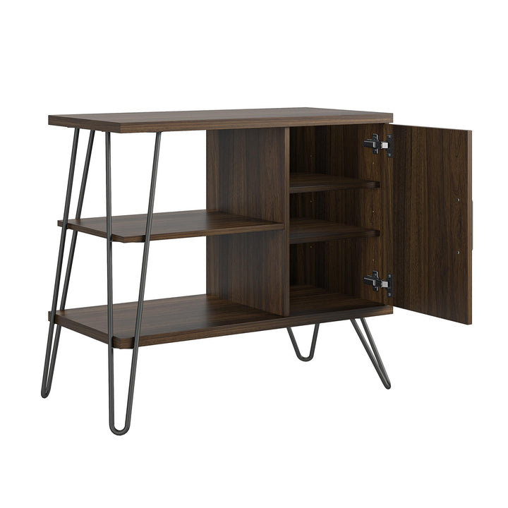 Haven's unique retro bookcase with versatile storage -  Florence Walnut
