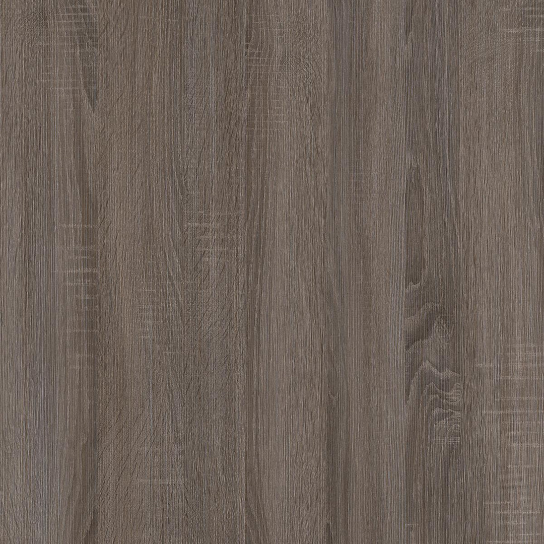 Haven Retro Computer L Desk -  Distressed Gray Oak