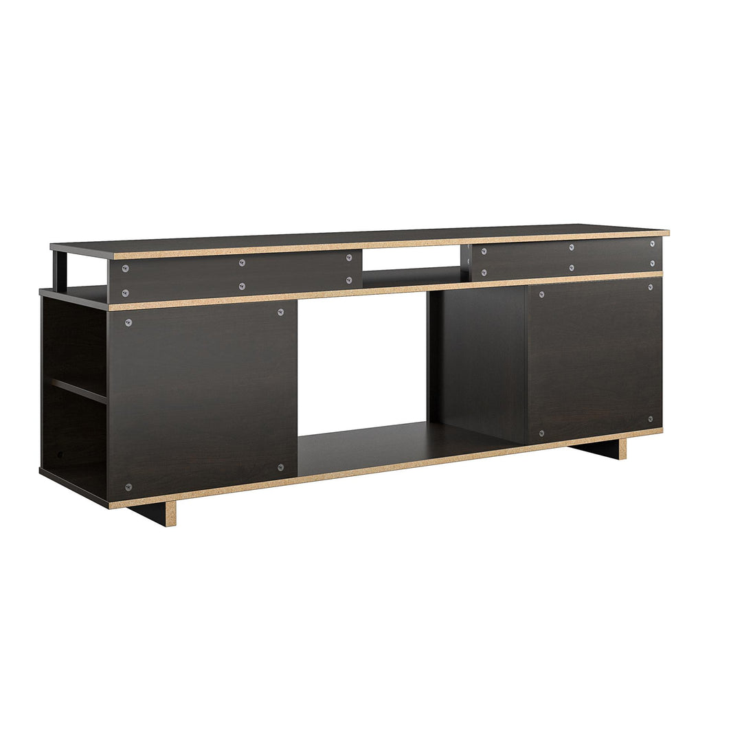 Mason TV Stand with 4 Open Shelves -  Espresso