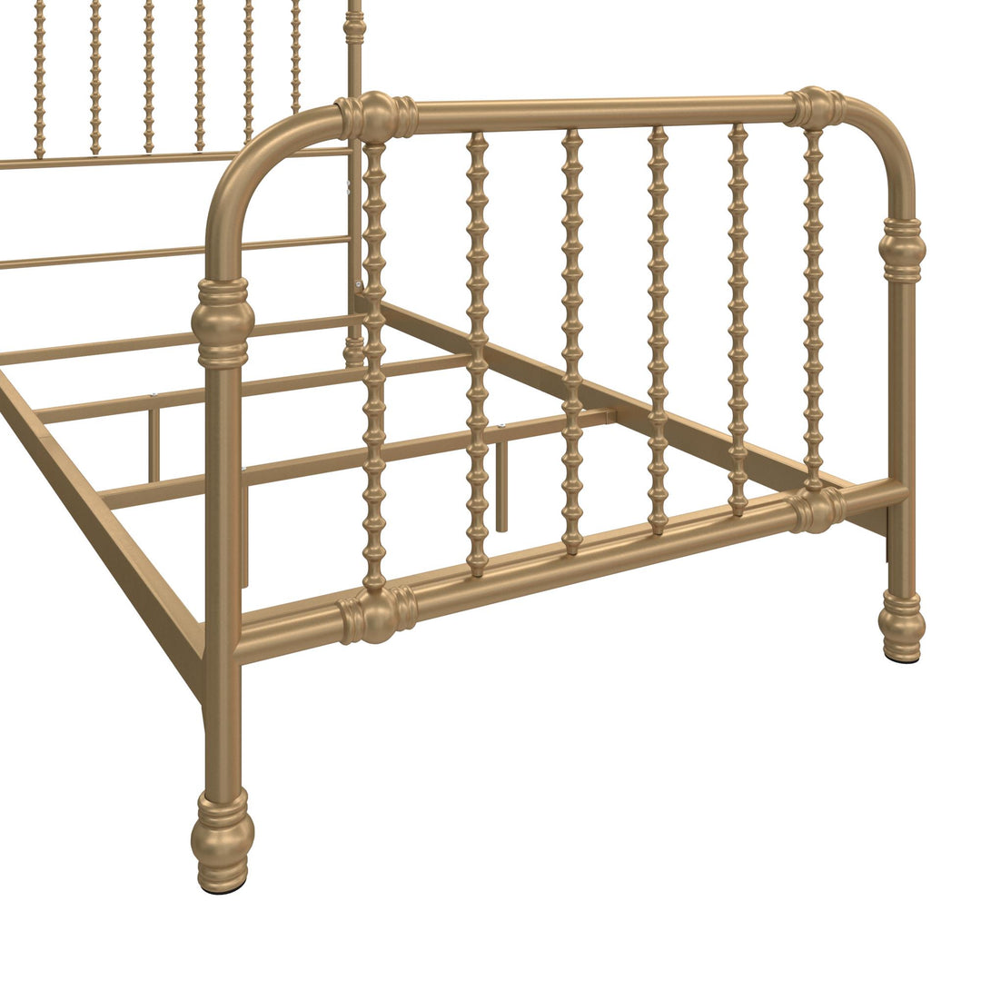 Monarch Hill Bed with Scrollwork Design -  Gold  -  Twin
