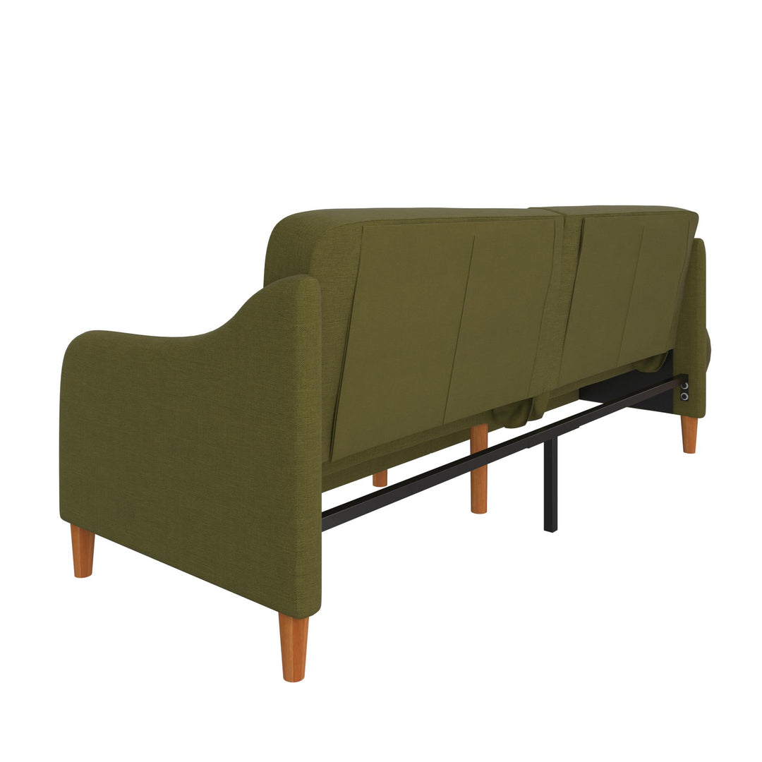 Coil futon with arms - Green