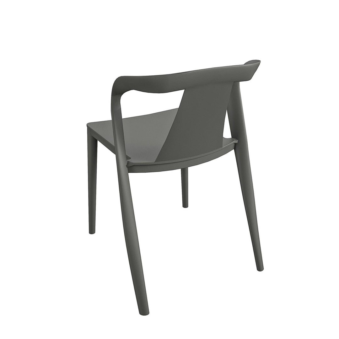2-Pack Outdoor Dining Chairs - Graphite