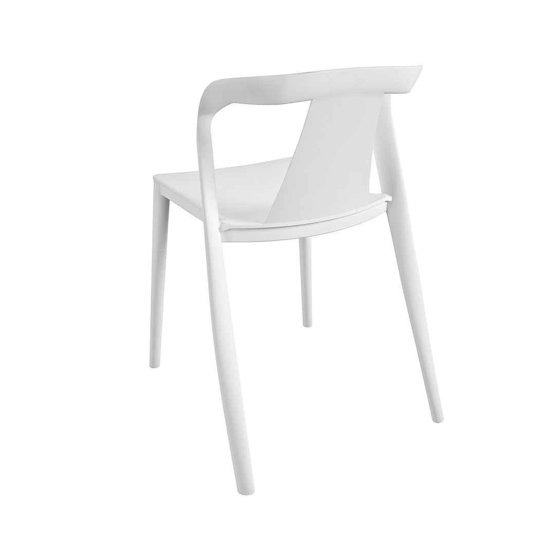 Curved Arm Chair Bundle - White