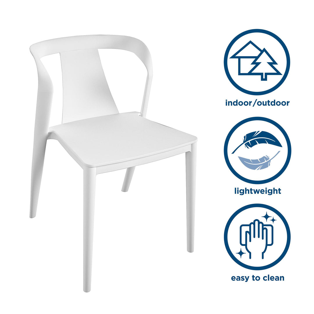 Durable Patio Chairs - White