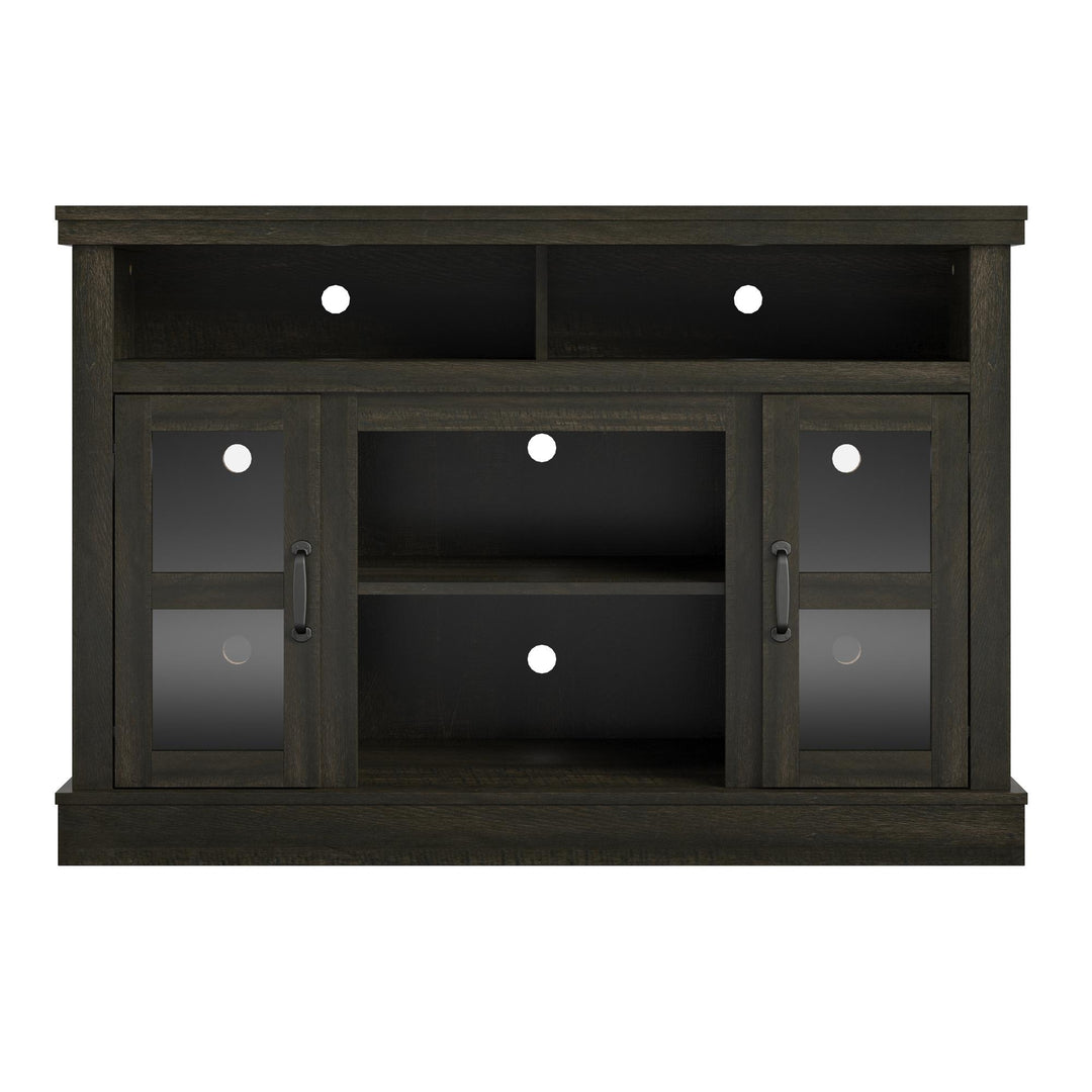 Tinley Park Corner TV Stand for TVs up to 54 Inches - Brown Oak