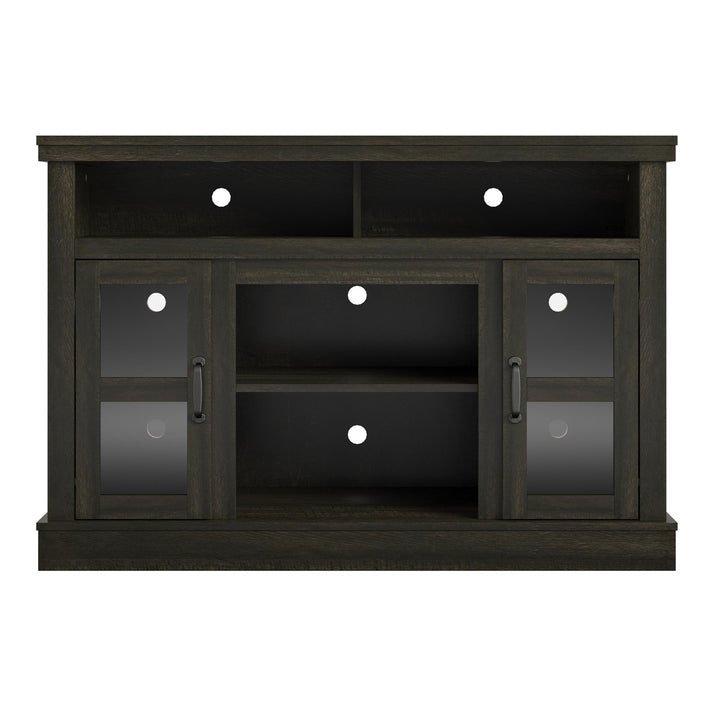 Tinley Park Corner TV Stand for TVs up to 54 Inches - Brown Oak