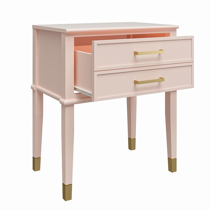 Westerleigh Modern Nightstand -  Pink