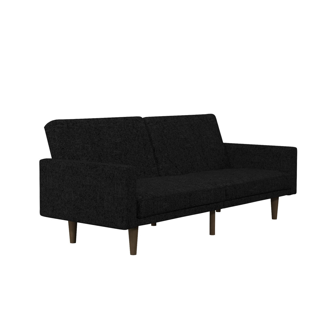 Paxson futon with wood legs - Black