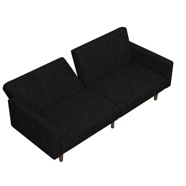 split-back design sofa - Black