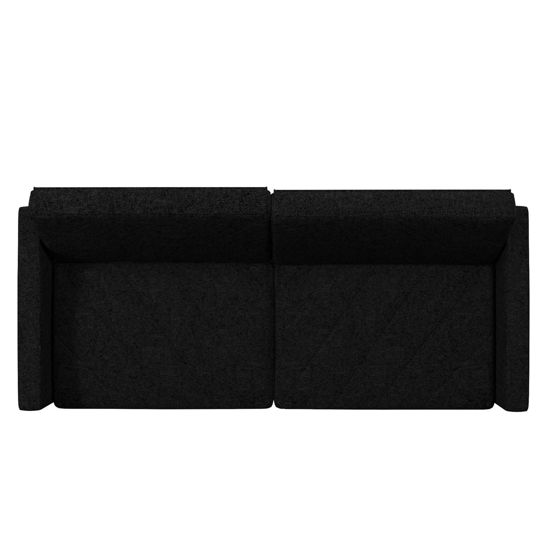 small futon loveseat - Black