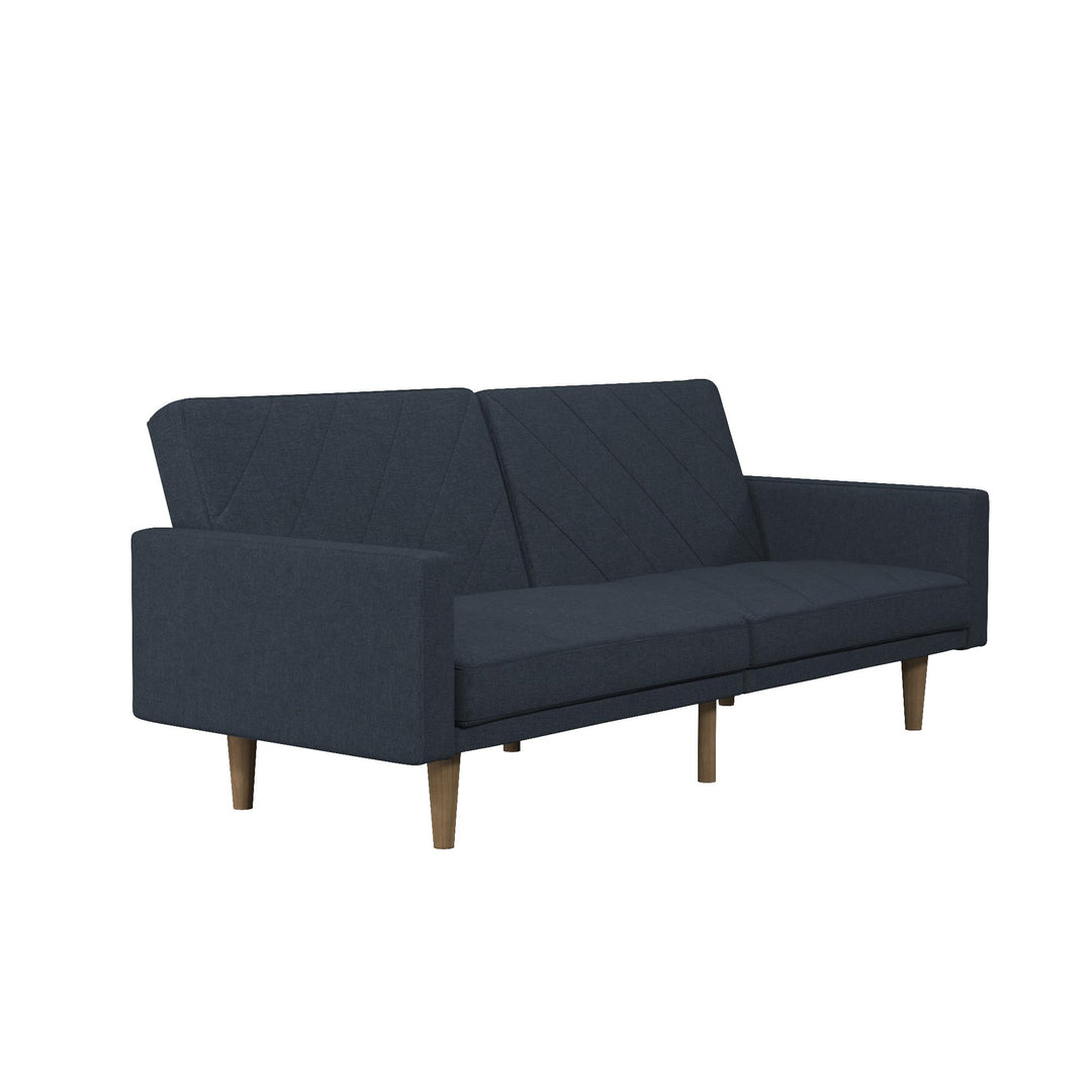 Paxson futon with wood legs - Navy