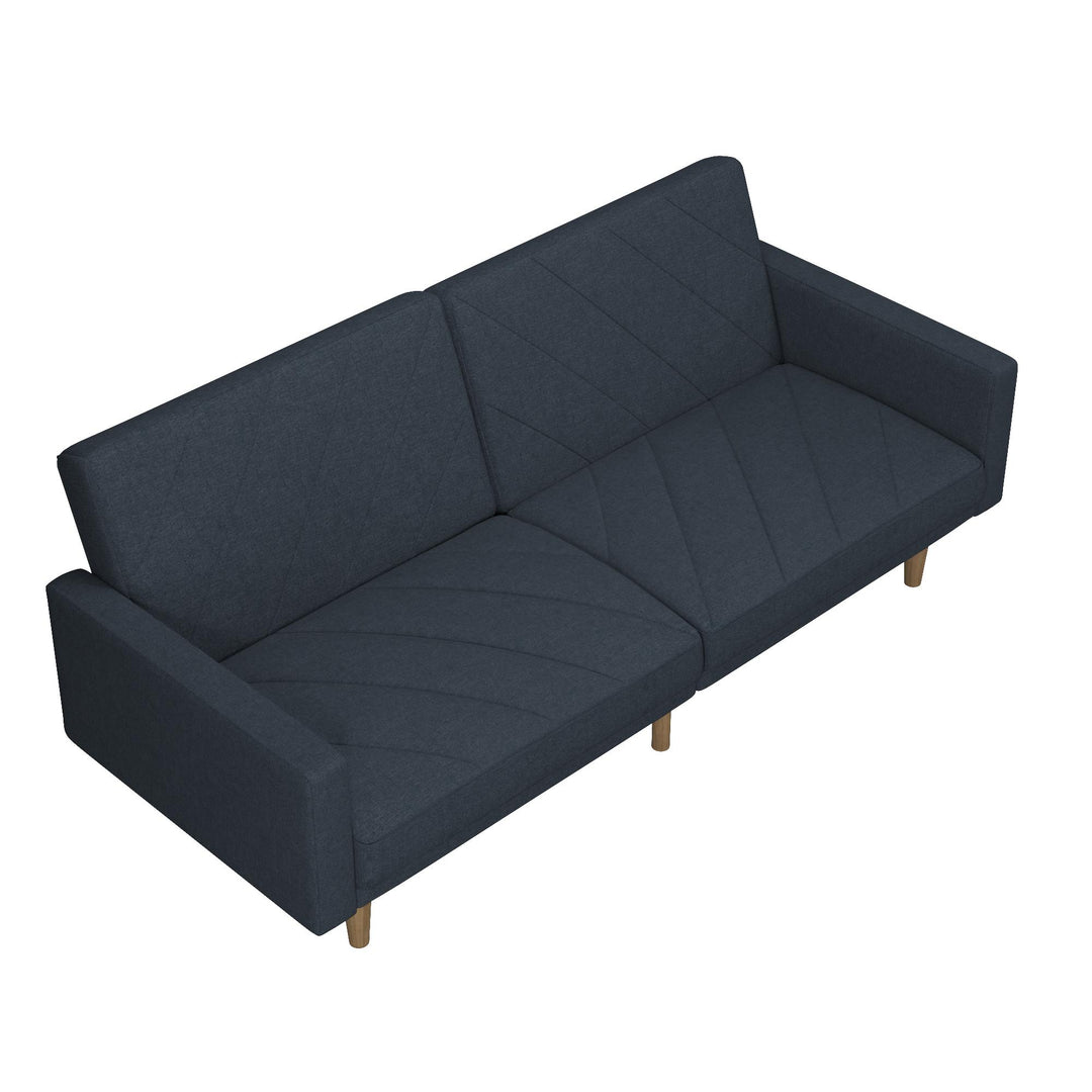 futon with diagonal design - Navy