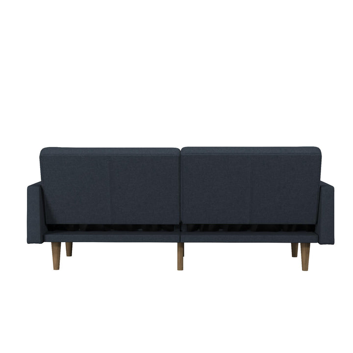 futon sofa with arms - Navy