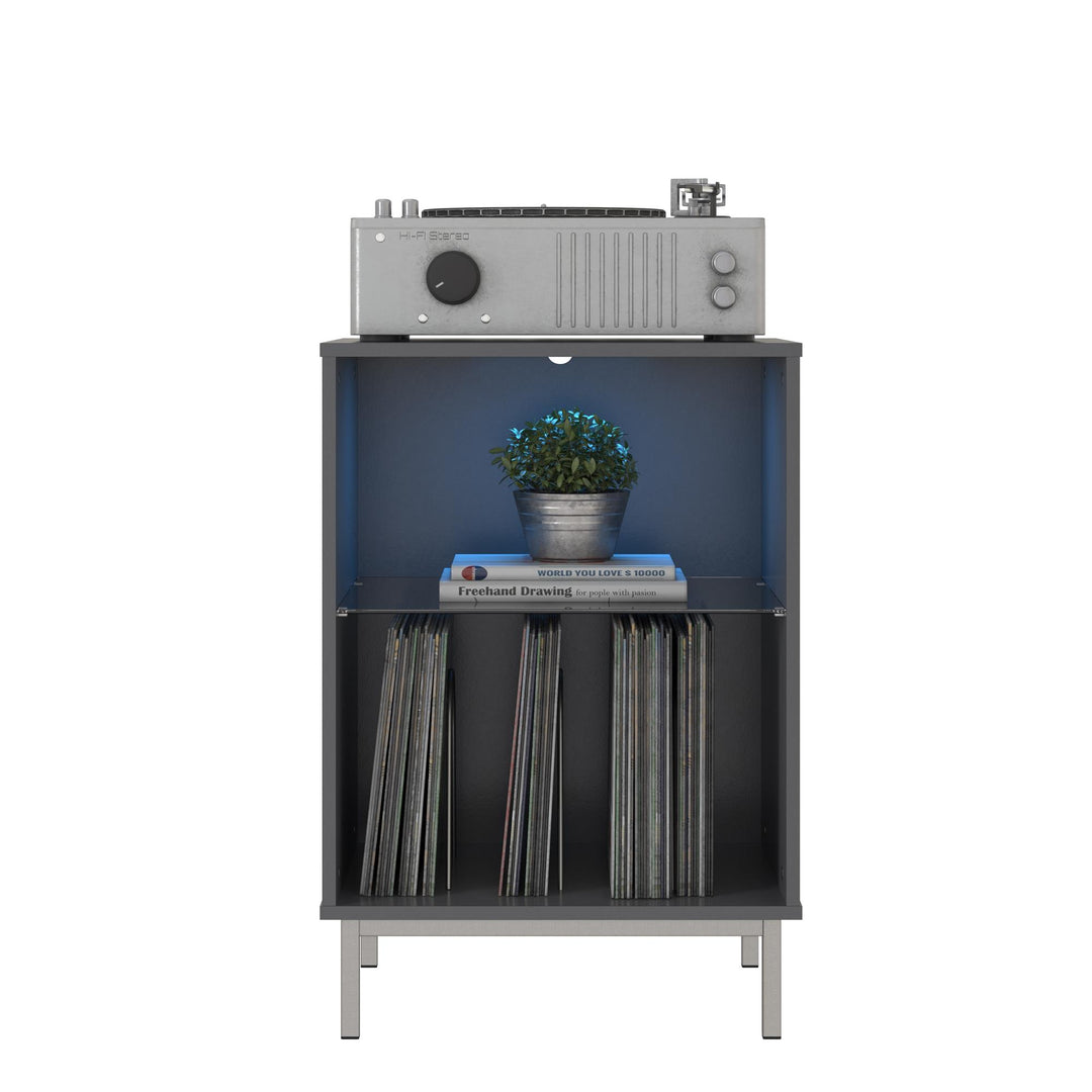 Lumina Stand with LED Lights for Turntable -  Graphite Grey