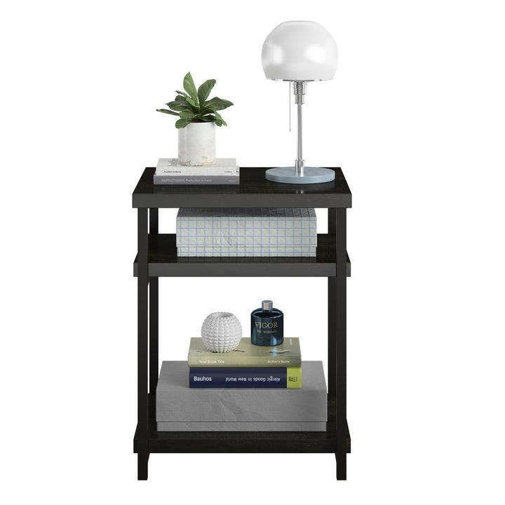 Elmwood sturdy side table -  Brown Oak