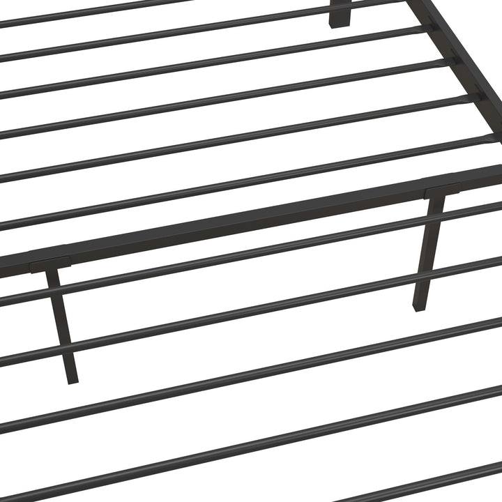 Liam Premium Platform Bed with Storage -  Black  -  Twin