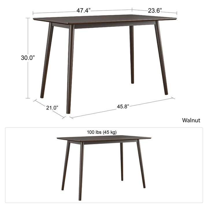 Brittany desk for stylish studies -  Florence Walnut