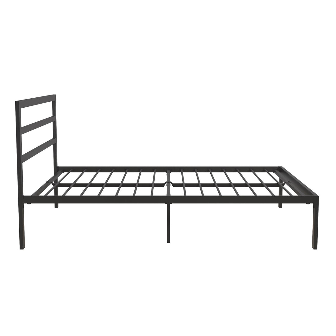 Platform Bed with 12 Inch Storage Clearance -  Black  -  Queen