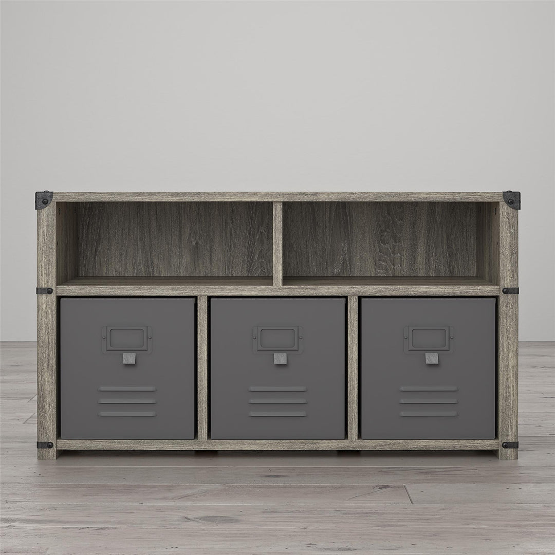 Organize in style with Nova storage bench -  Gray Oak