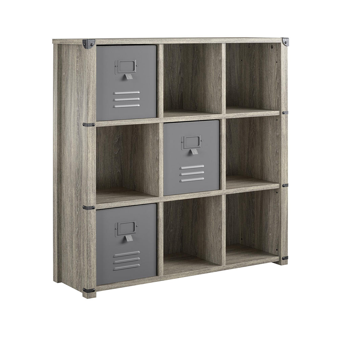 Organize your space with Nova 9 cube bookcase -  Gray Oak