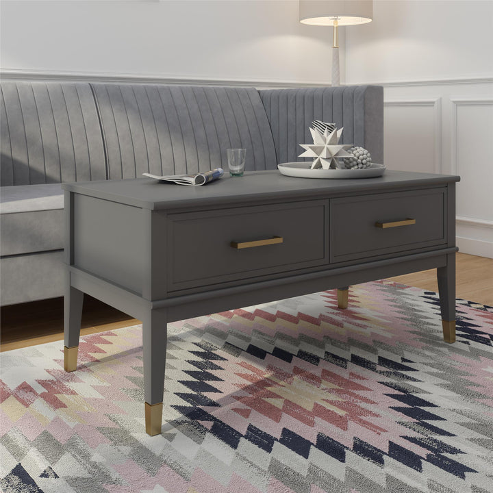 CosmoLiving coffee table room inspirations -  Graphite Grey