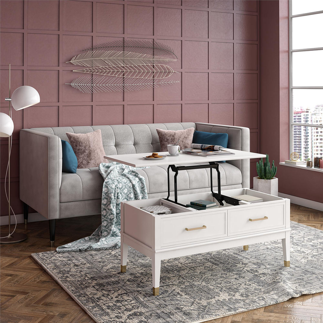 Best lift-top tables CosmoLiving collection -  White