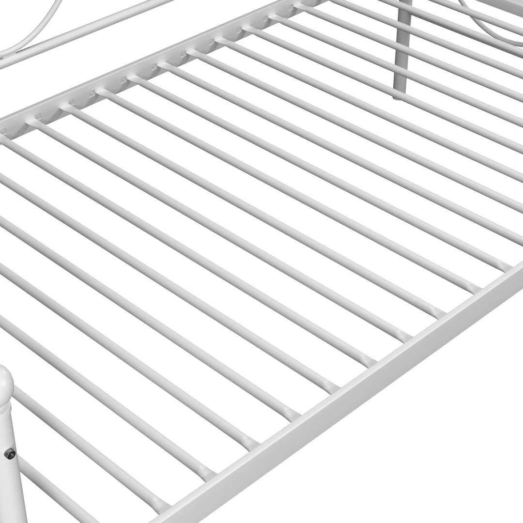 Victoria Metal Daybed with 15 Inch Clearance for Storage - White - Twin