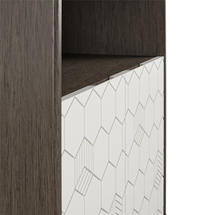 Durable storage cabinets CosmoLiving -  Gray (Wood Grain)