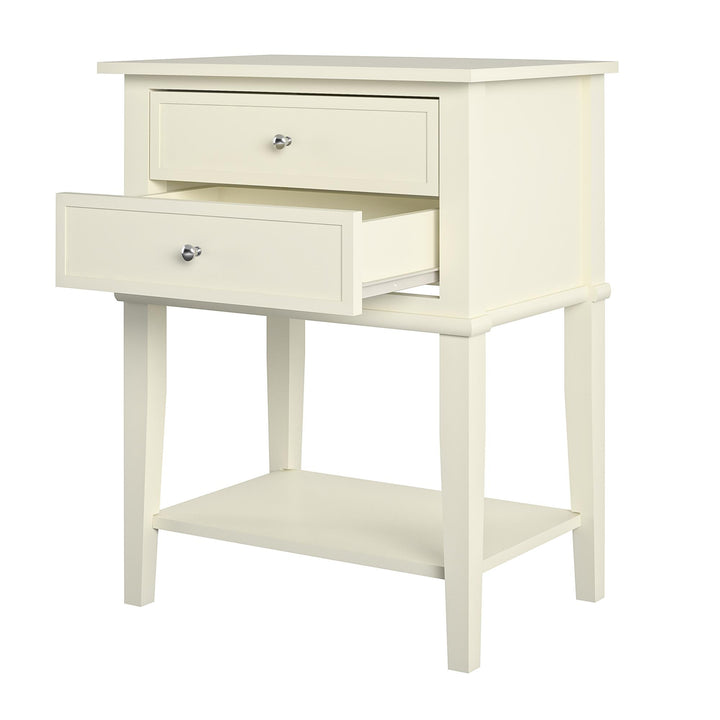 Franklin Accent Table for Living Room -  White