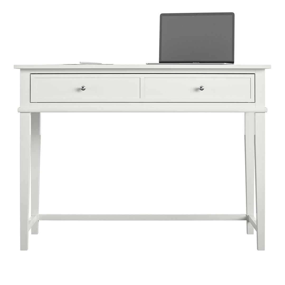 Stylish Franklin Writing Desk with Large Drawer -  White