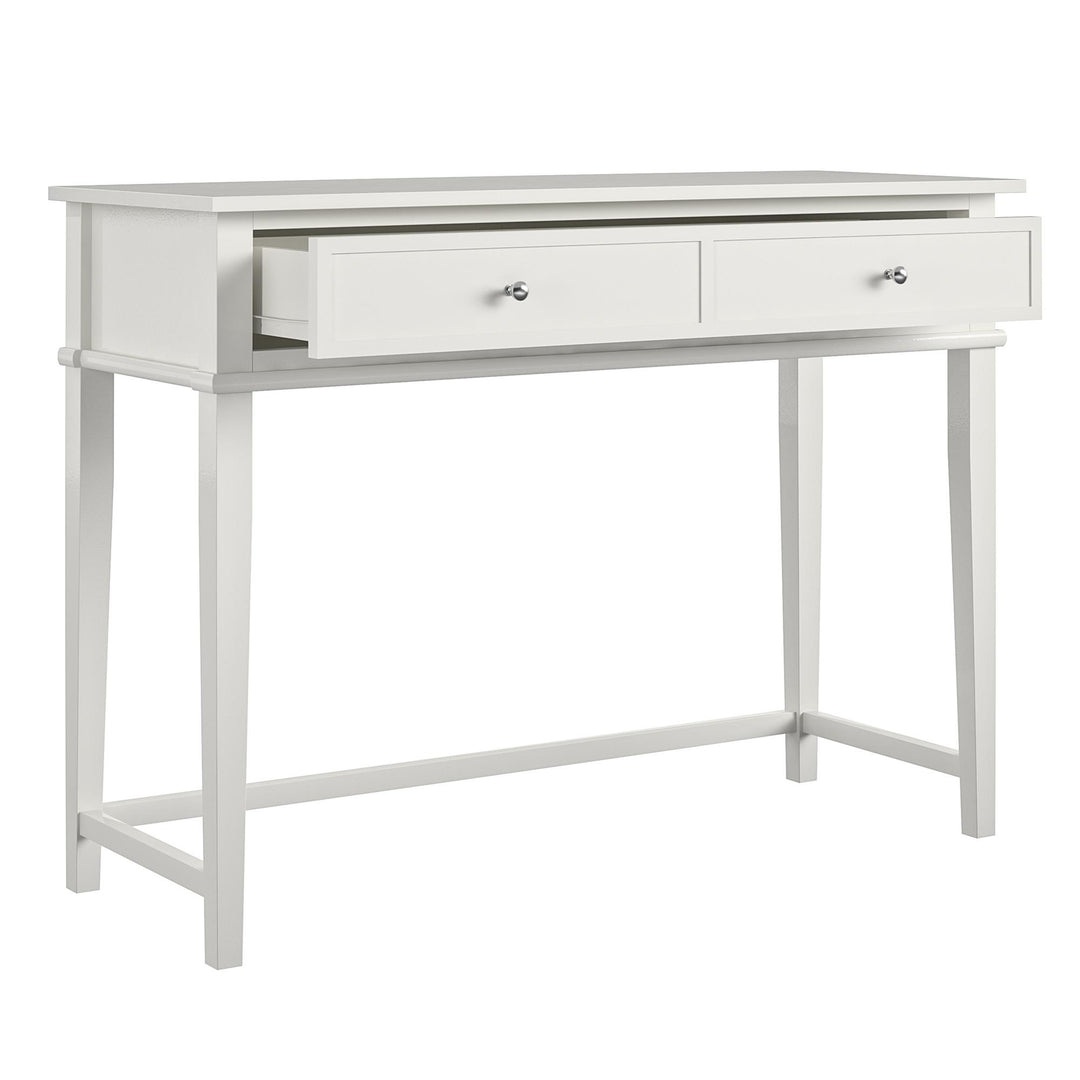 Durable Writing Desk with Large Storage Drawer -  White