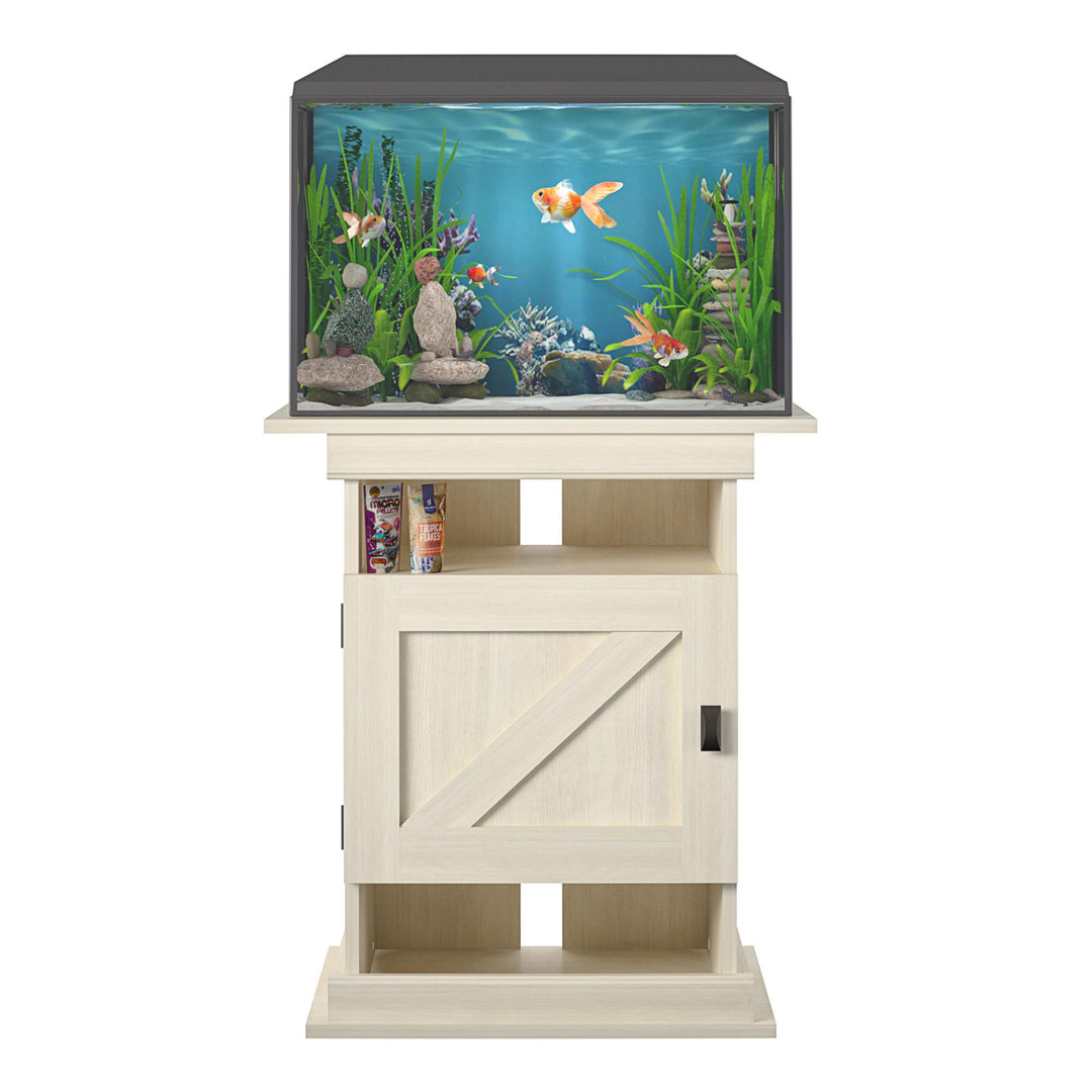 Rustic Farmhouse Stand for Aquarium -  Ivory Oak