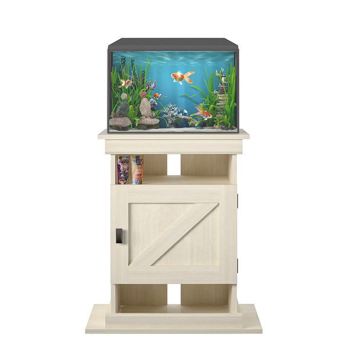 Flipper Farmington Aquarium Stand -  Ivory Oak