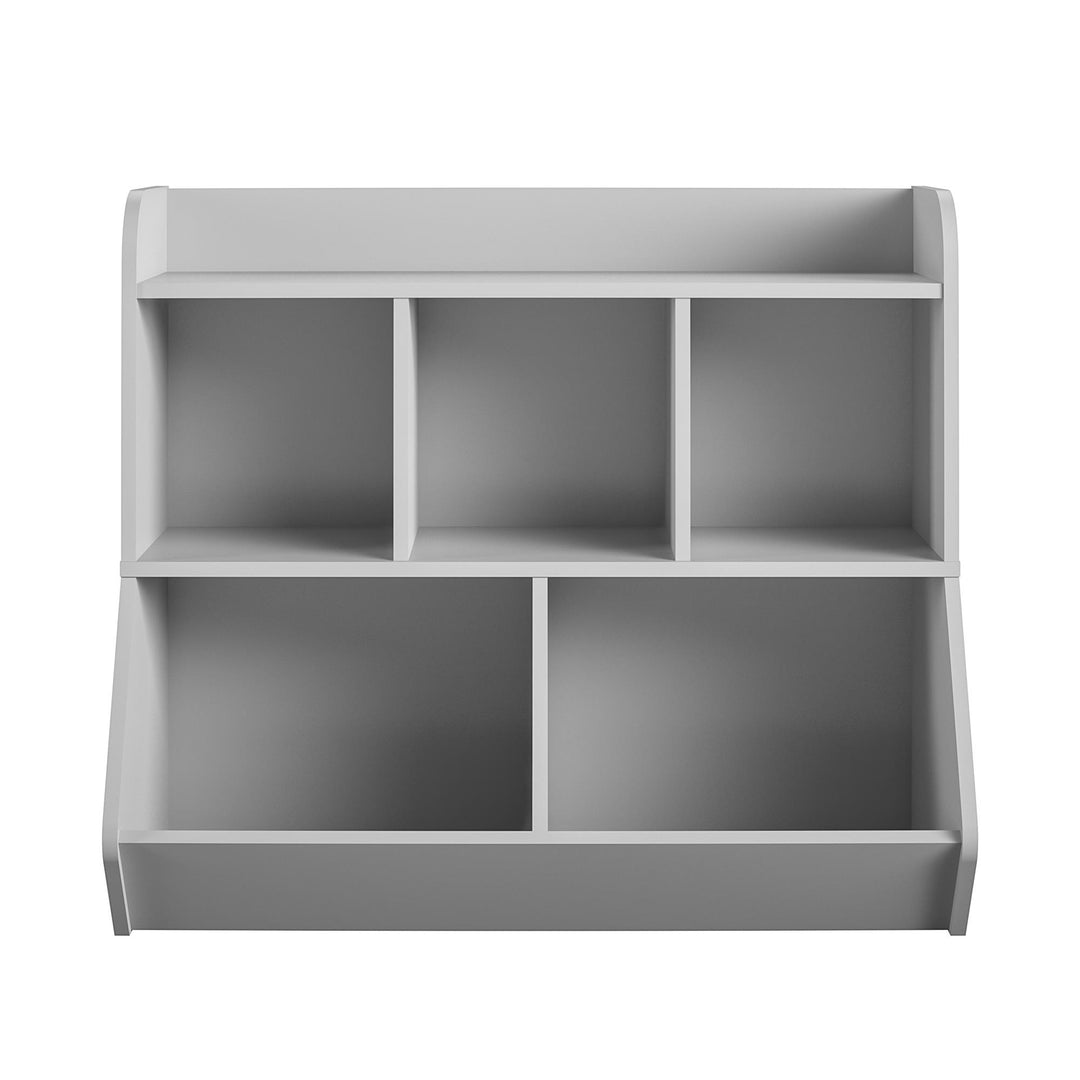 toy chest with bookshelf - Dove Gray