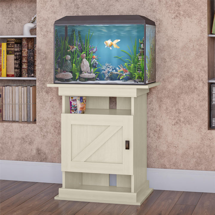 Farmington Aquarium Stand for 20 Gallon Tank -  Ivory Oak