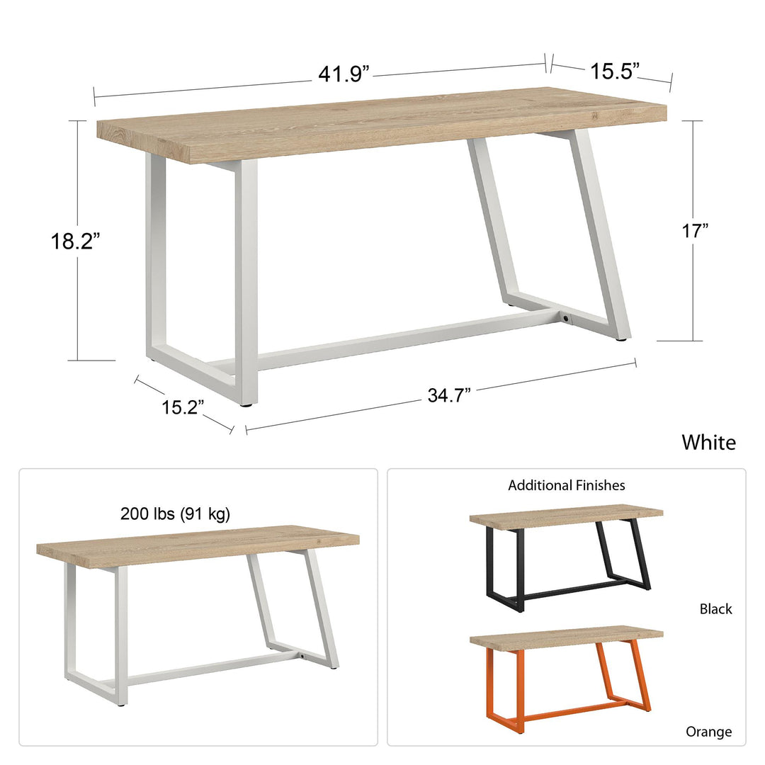 Palomino wooden asymmetrical seating -  White