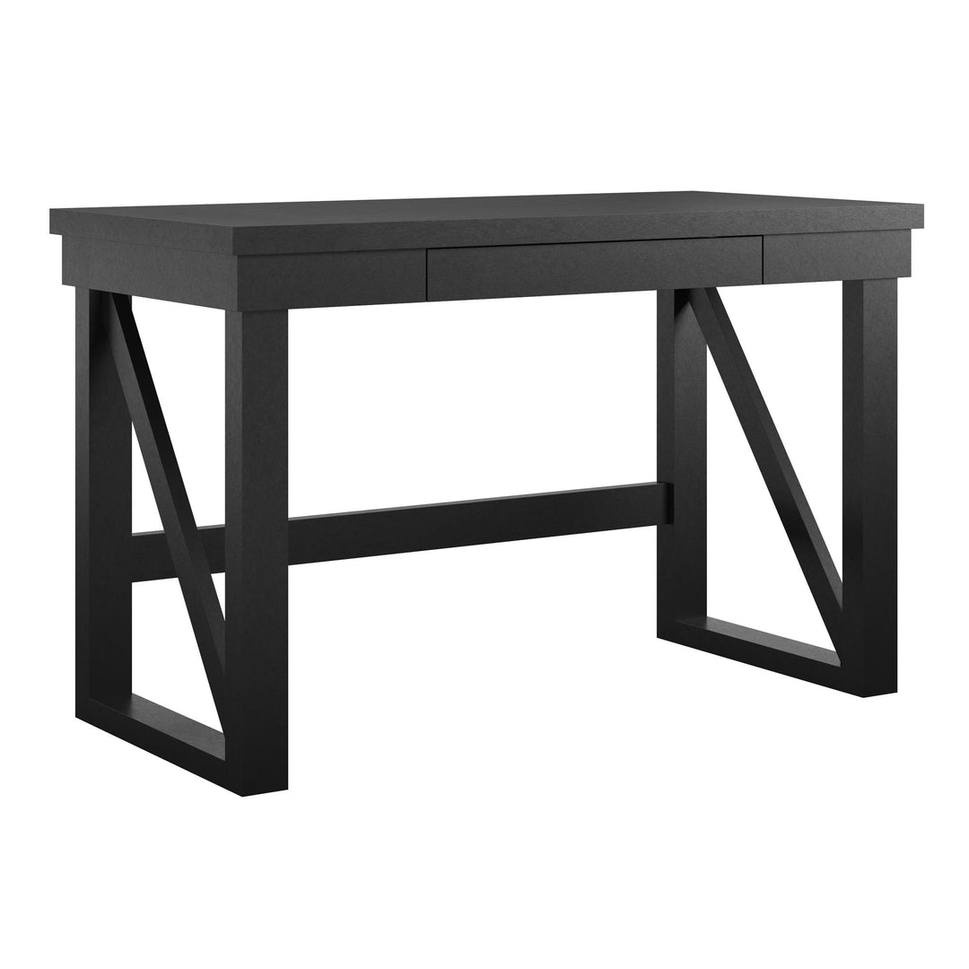 Home office essential: Crestwood computer desk with drawer -  Black