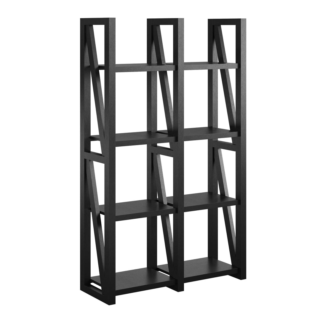 Elegant Crestwood bookshelf room partition -  Black