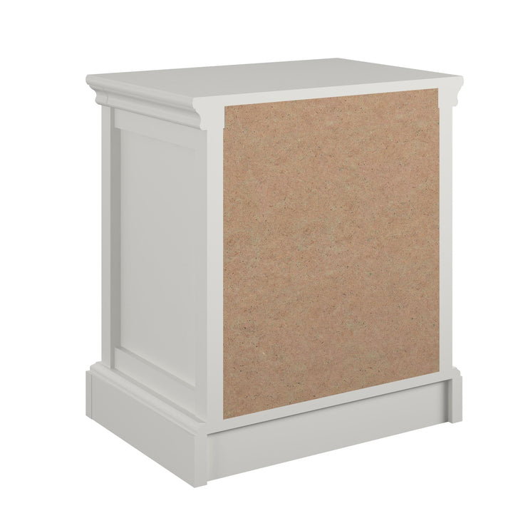 Elegant bedroom addition with Bristol's 1 drawer nightstand -  White