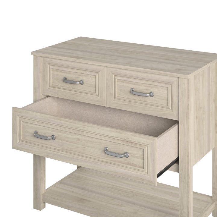 Safety precautions for kids' dressers -  Light Walnut