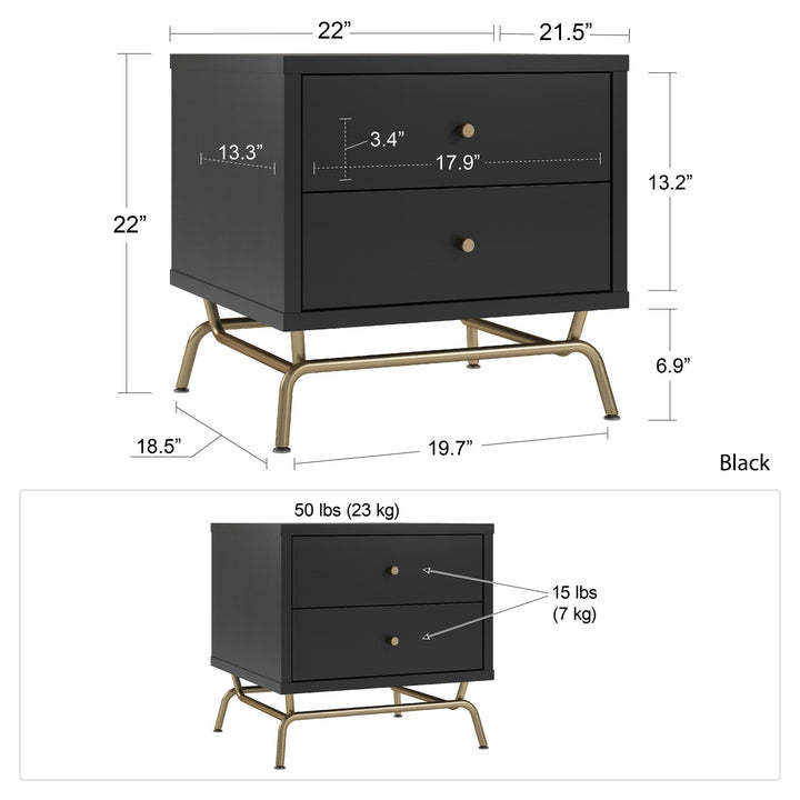 Nova End Table - Black