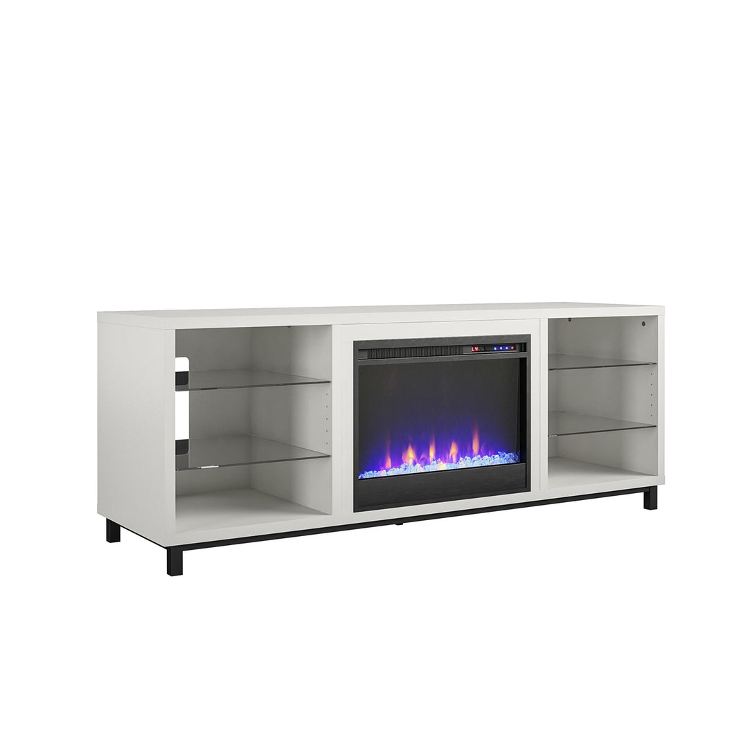 Cosmoliving by Cosmopolitan Westchester Fireplace TV Stand for TVs up to 65", White - White